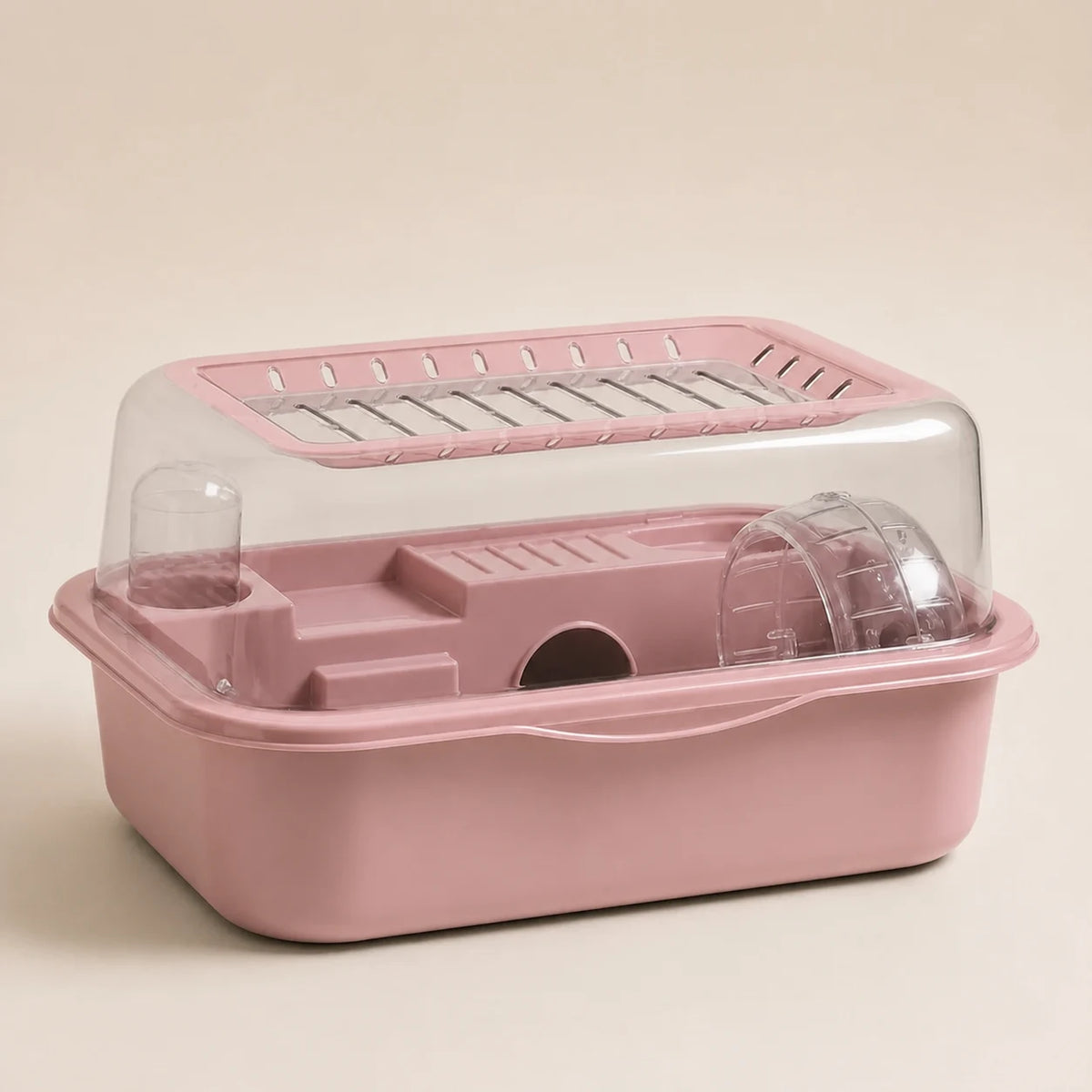 Panoramic Indoor Hamster Habitat in pink