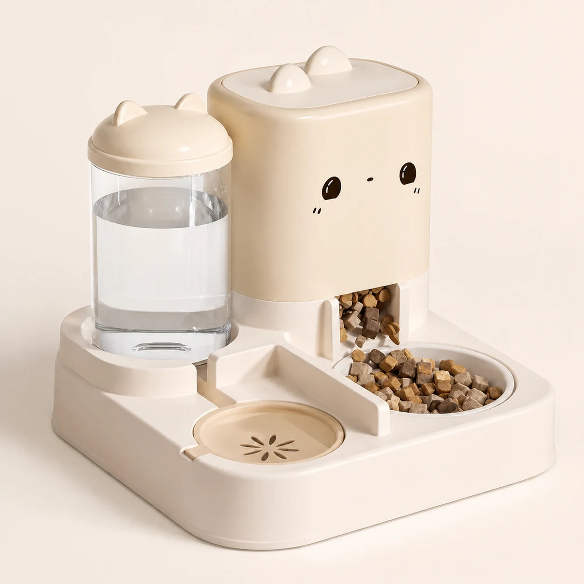 Large Feed & Water Station in cream